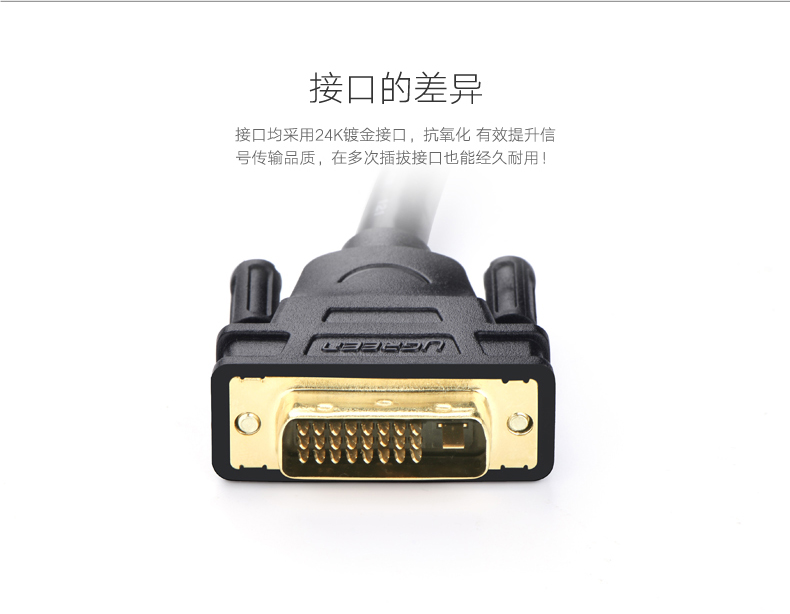 沐鸣2DVI视频线，24+1双通道高清DVI转接线