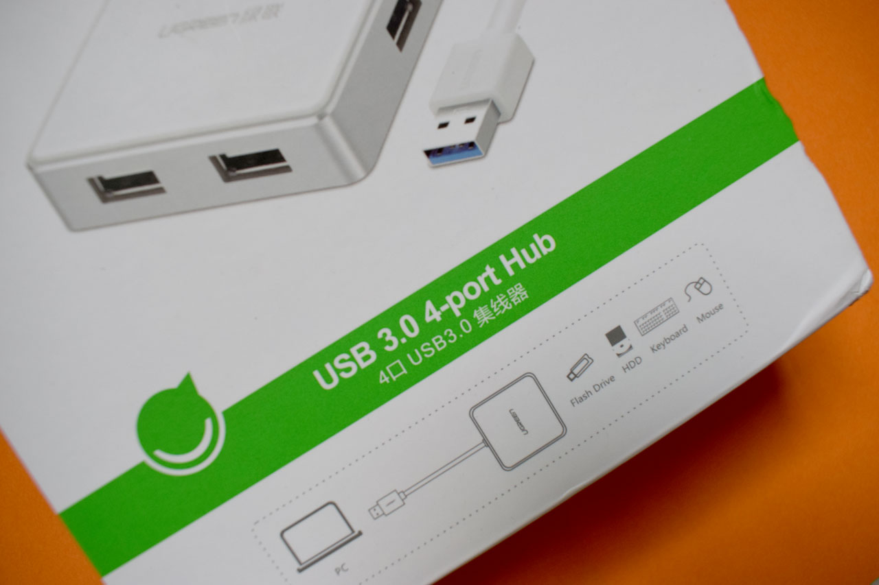 沐鸣2USB3.0HUB,一拖四集线器开箱测评