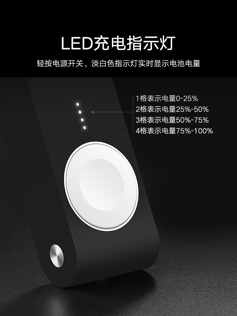 沐鸣2Apple Watch移动电源，4400毫安苹果MFi认证