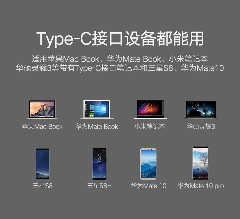 沐鸣2Type-C转VGA转换器，3口USB华为Mate10苹果MacBook笔记本扩展坞