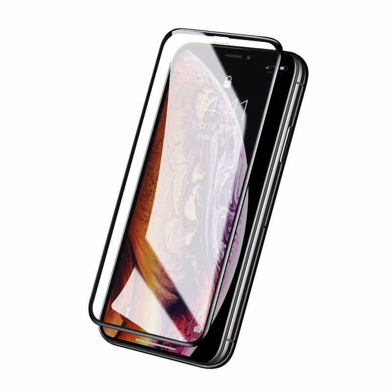沐鸣2iPhone x/xs/max钢化膜，全屏蓝光防爆玻璃手机贴膜