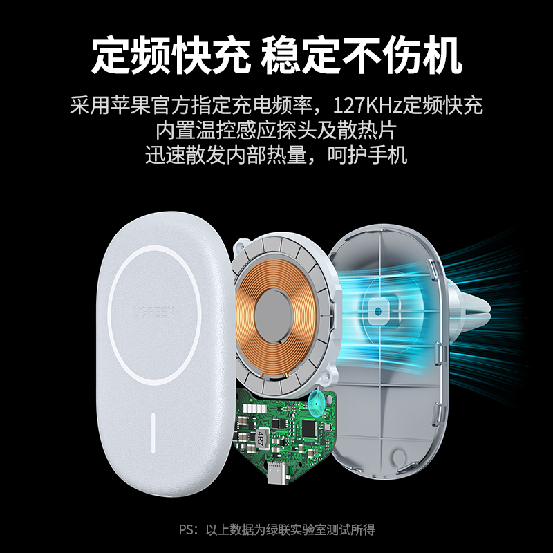 沐鸣2magsafe磁吸车载无线充