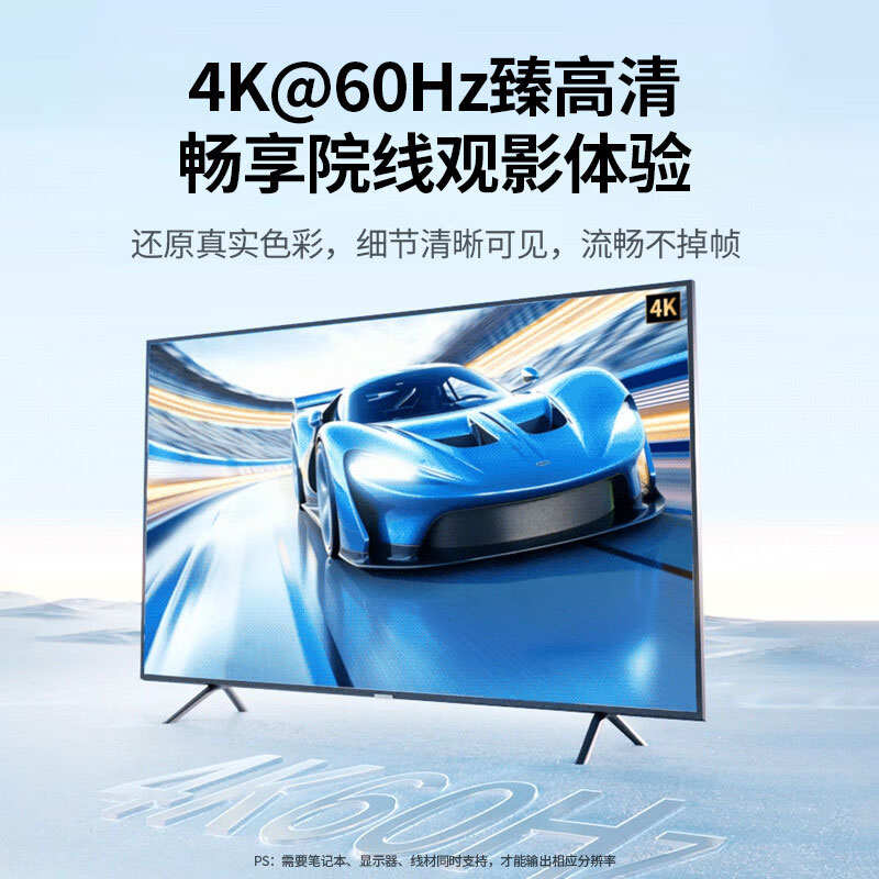 沐鸣2Type-C转HDMI转换器，4K60Hz高清投屏，支持PD充电