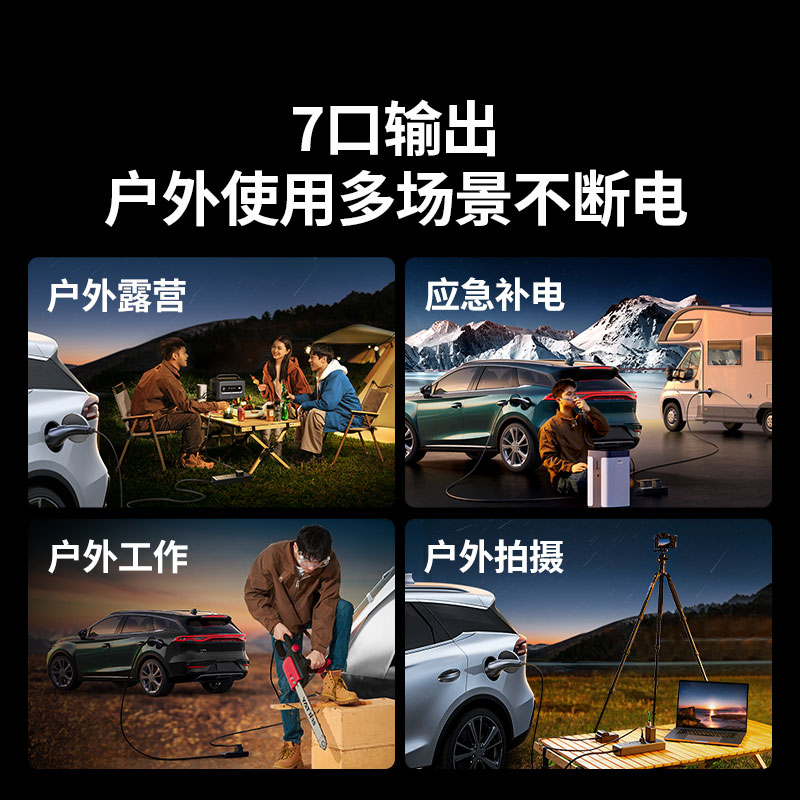 沐鸣2新能源汽车放电枪 4kW 7口输出