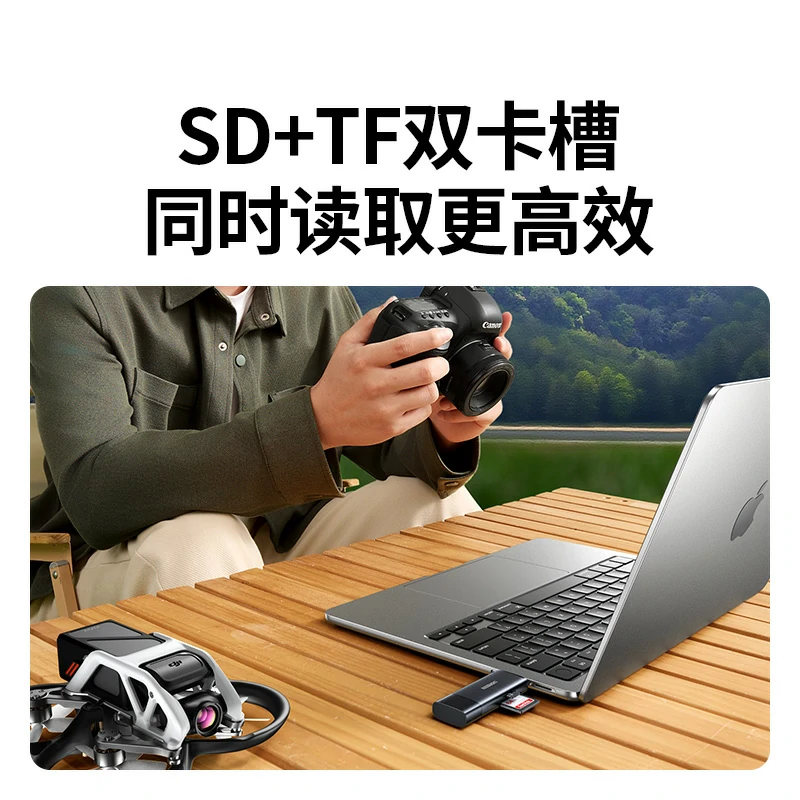 沐鸣2双口高速双接口读卡器 SD/TF同读