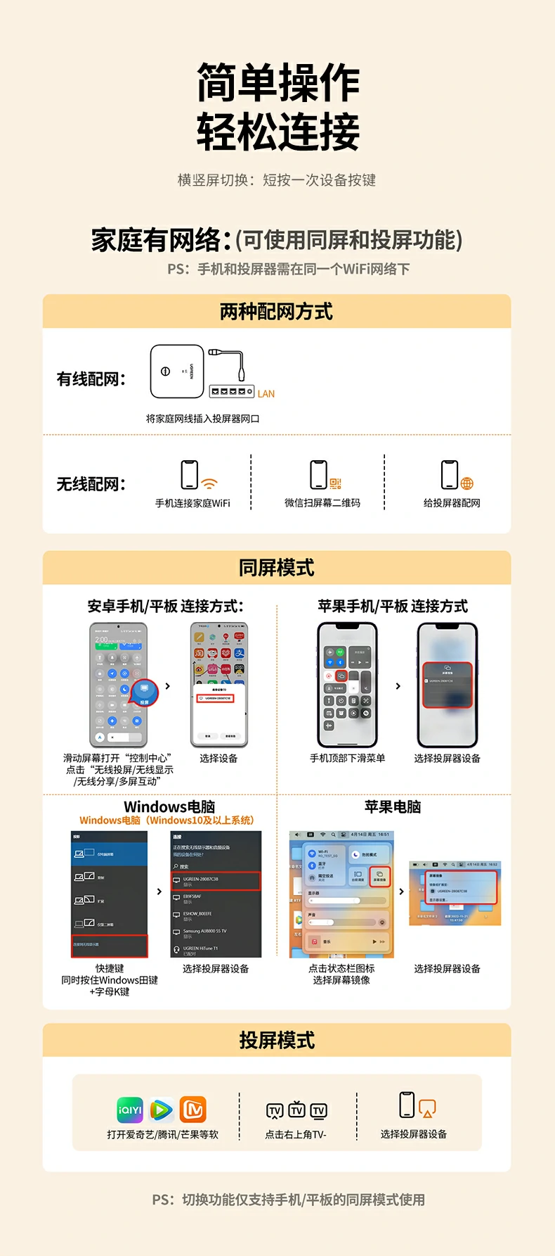 音频独立输出 沐鸣2投屏器外接音箱音质更佳