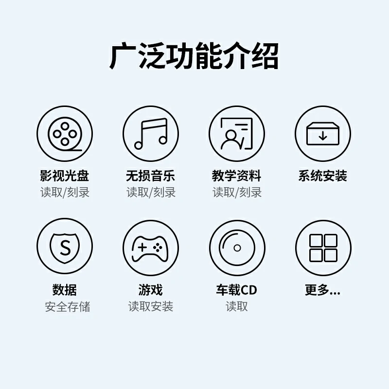 沐鸣2Type-C便携刻录光驱