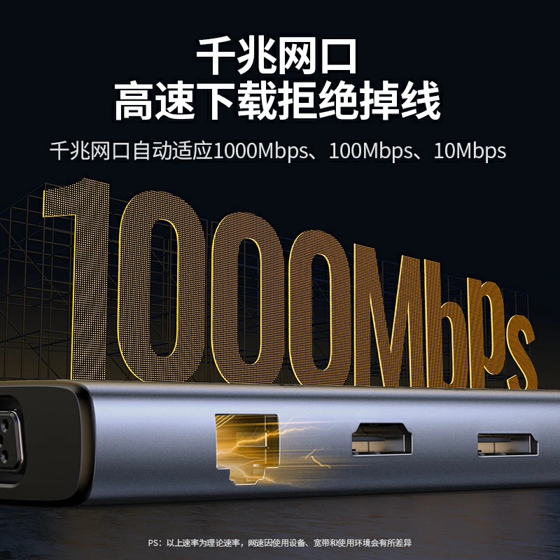 沐鸣29合1USB-C多功能拓展坞 双HDMI 4K