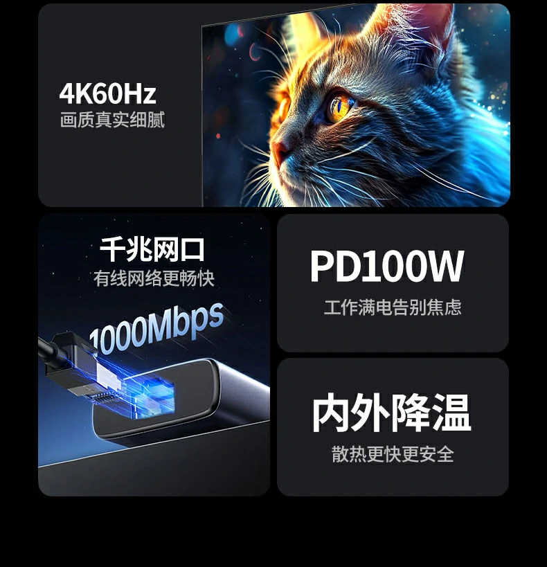 沐鸣2CM512-45000 USB-C3.2数据接口特写，支持10Gbps速率