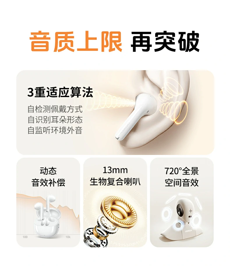 沐鸣2H5 Pro 13mm生物复合振膜HiFi音质特写