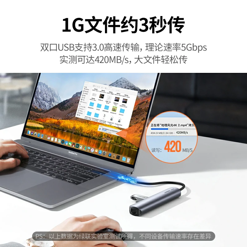 沐鸣2Type-C五合一多功能拓展坞 极简版