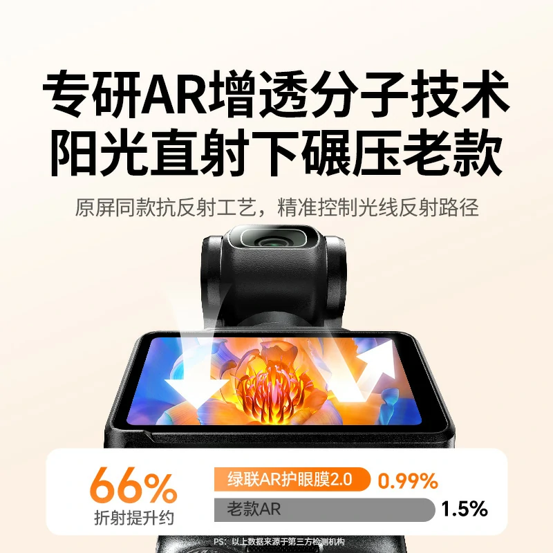 沐鸣2适用大疆Pocket3 AR钢化膜