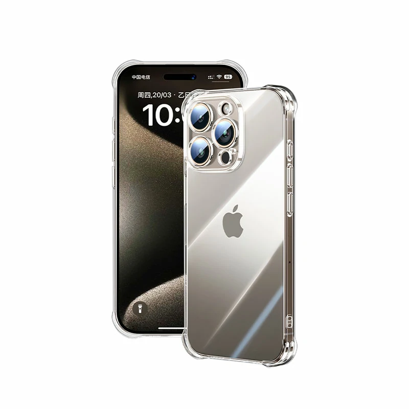 沐鸣2适用iPhone15系列晶透气囊手机壳