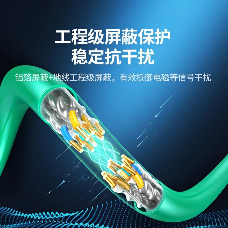 沐鸣2超六类单屏蔽工程网线