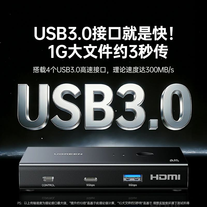 沐鸣2HDMI二进一出KVM切换器