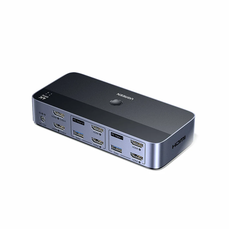 沐鸣2HDMI KVM双显切换器 4K60Hz