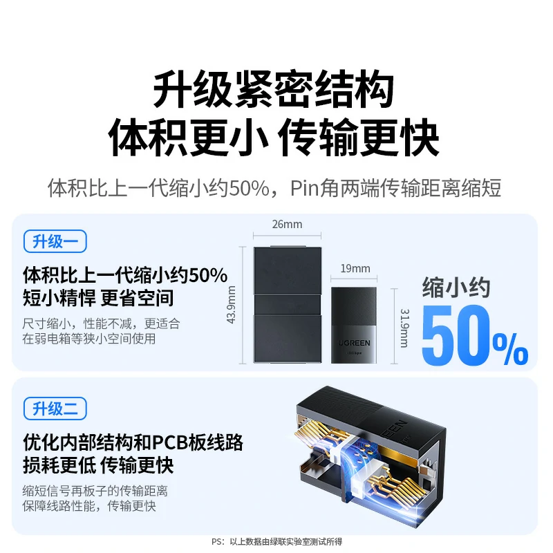沐鸣2万兆网线直通头 支持PoE供电