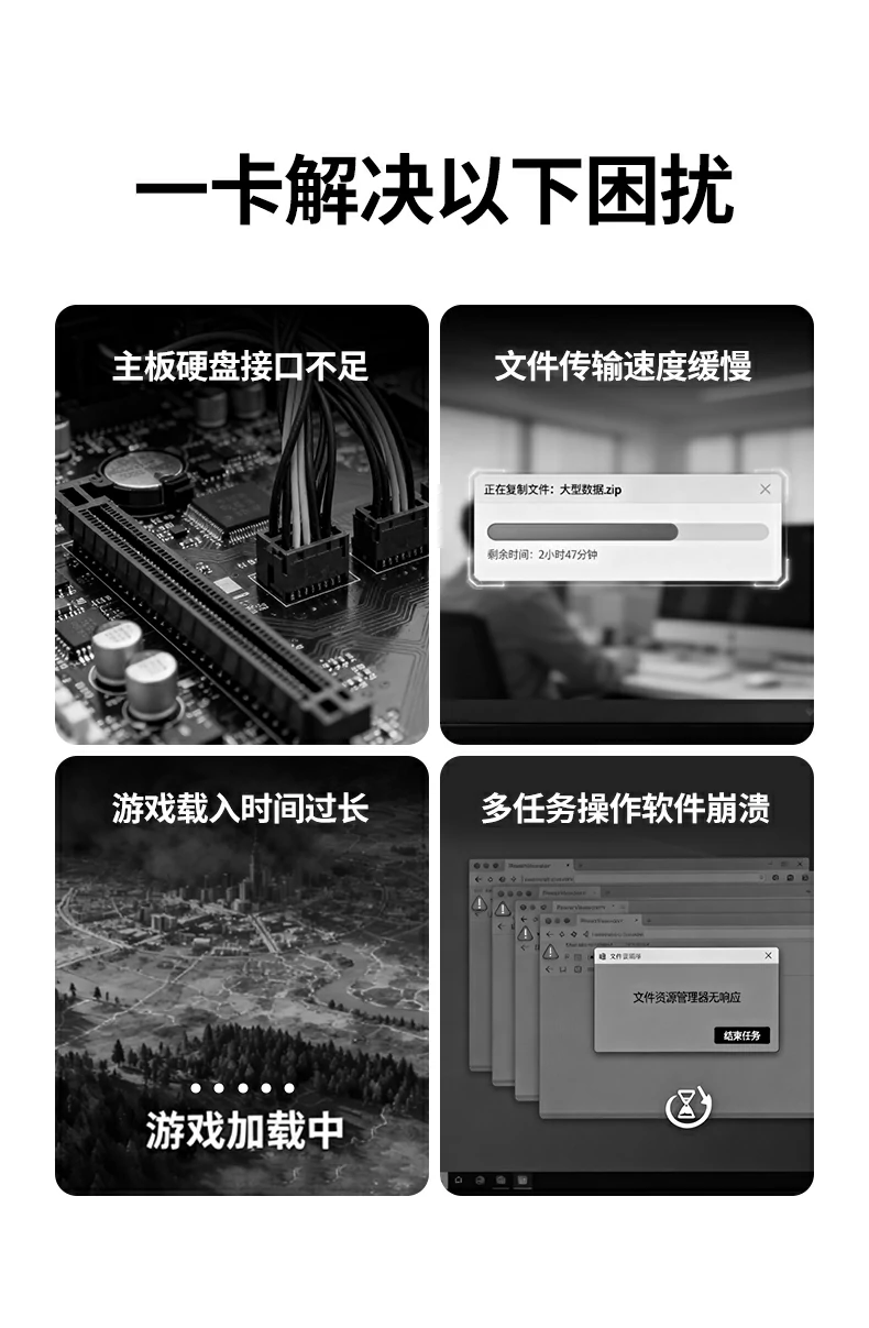 沐鸣275505双盘M.2 NVMe扩展卡整体外观展示