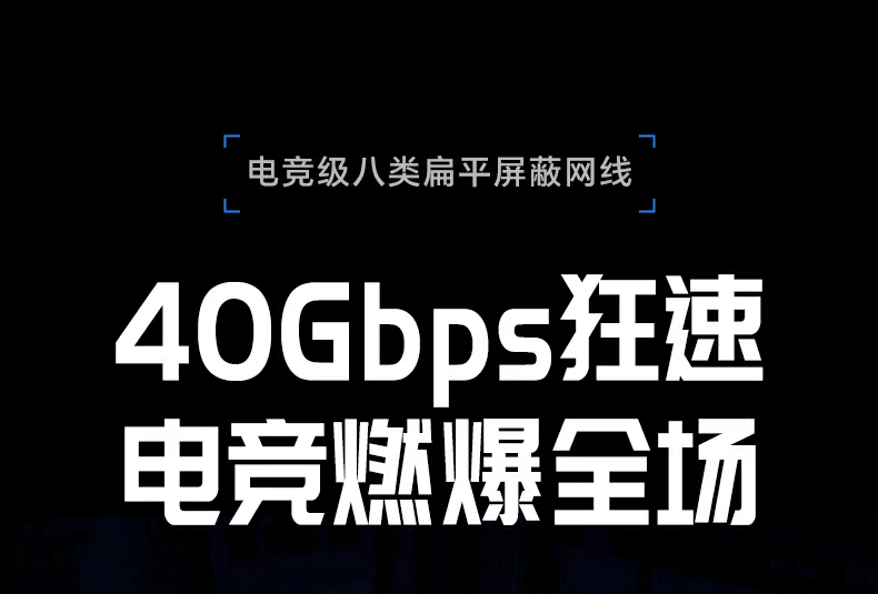 沐鸣2NW291八类扁平万兆网线整体外观展示