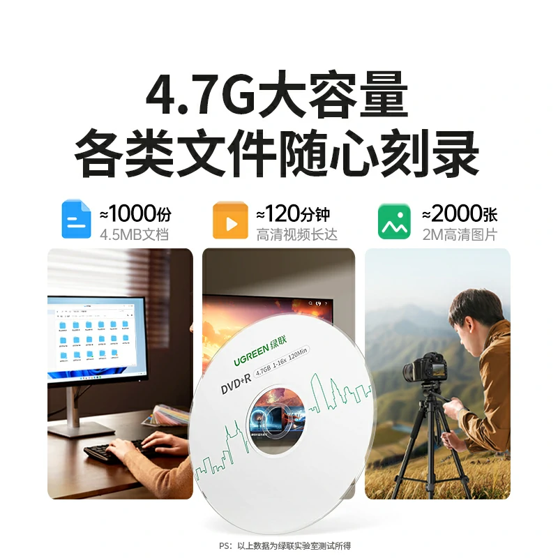沐鸣2DVD+R空白光盘 4.7G大容量刻录碟