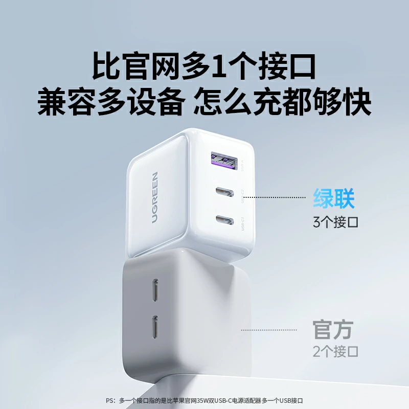 沐鸣235W三口氮化镓充电器