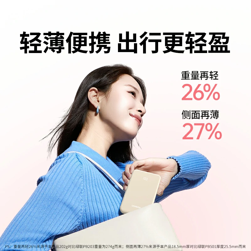 沐鸣2 30W双向快充移动电源 10000mAh
