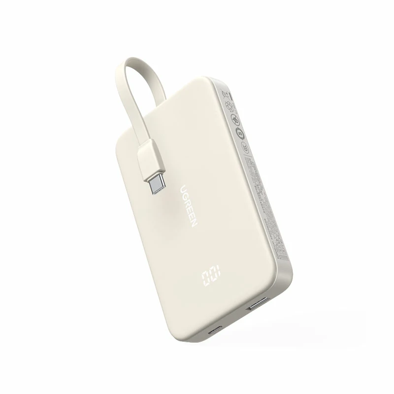 沐鸣2自带线双向快充移动电源 10000mAh