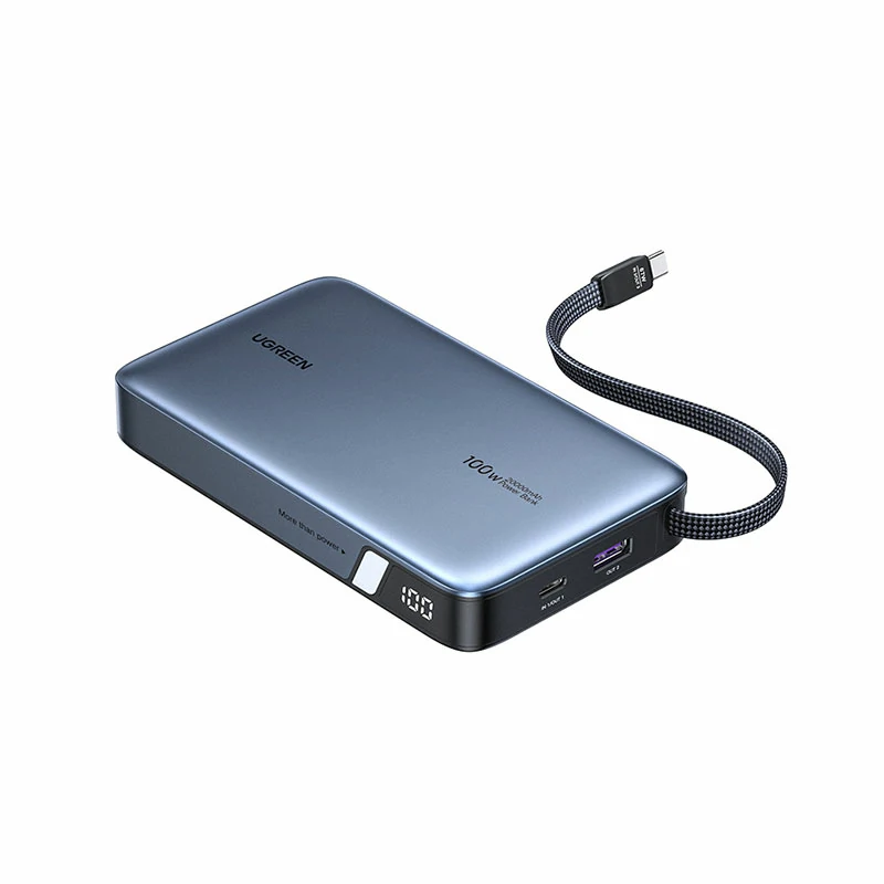 沐鸣2超能块100W自带线快充充电宝 20000mAh