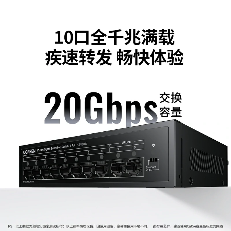 沐鸣210口千兆PoE以太网交换机
