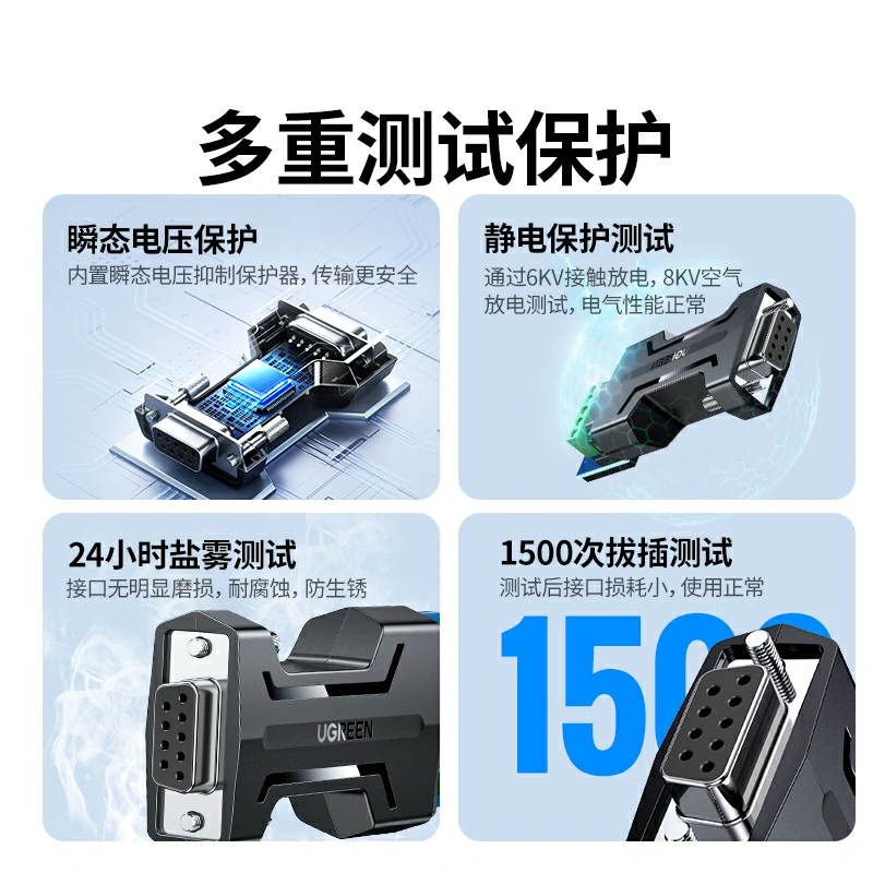 沐鸣2USB转RS232/RS485免驱串口转换器